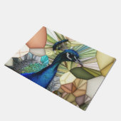 Kleurrijke Peacock Mozaïek Deurmat (Schuin)