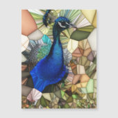 Kleurrijke Peacock Mozaïek Magnetische Kaart (Voorkant)