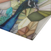 Kleurrijke Peacock Mozaïek Snijplank (Hoek)