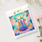 Kleurrijke peer bedankzakje (Gezegeld)