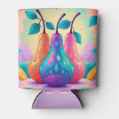 Kleurrijke peer blikjeskoeler (Voorkant)