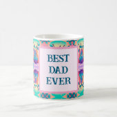 Kleurrijke peer met beste vader ooit koffiemok (Center)