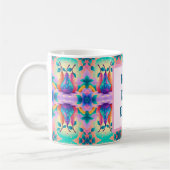 Kleurrijke peer met beste vader ooit koffiemok (Links)