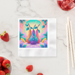 Kleurrijke peer servet