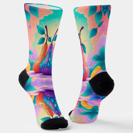 Kleurrijke peer sokken (Gebogen)