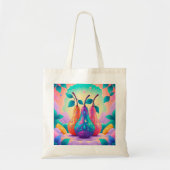 Kleurrijke peer tote bag (Voorkant)