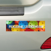Kleurrijke pekelballen, aangepaste tekst bumpersticker (Op auto)