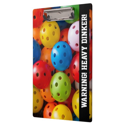 Kleurrijke pekelballen, aangepaste tekst klembord (Links)