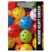 Kleurrijke pekelballen, aangepaste tekst klembord (Voorkant)