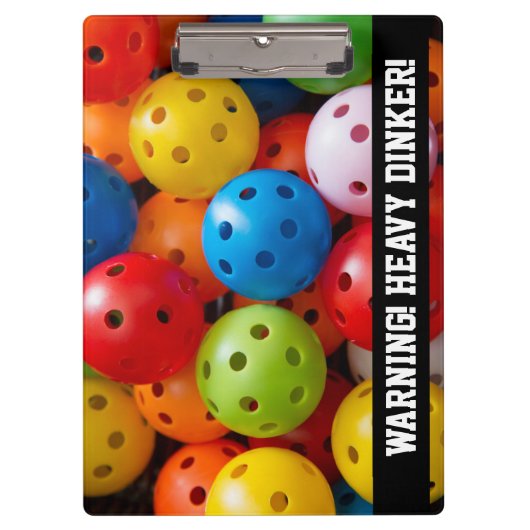 Kleurrijke pekelballen, aangepaste tekst klembord (Voorkant)