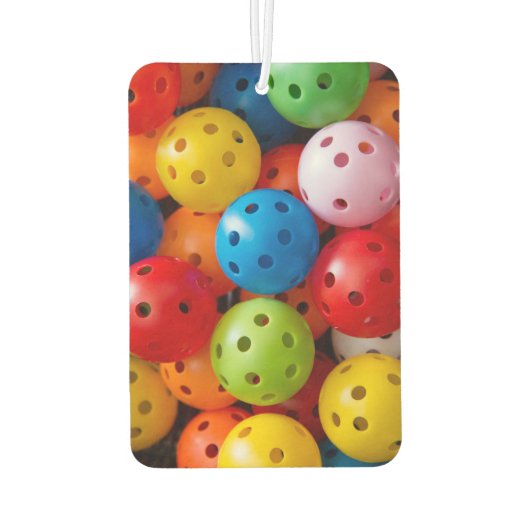 Kleurrijke pekelballen, aangepaste tekst luchtverfrisser (Achterkant)