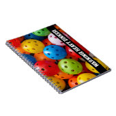 Kleurrijke pekelballen, aangepaste tekst notitieboek (Rechterzijde)