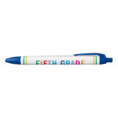 Kleurrijke pen voor een docent in groep 7 met eige (Bovenkant)