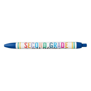 Kleurrijke pen voor een leraar van groep 4 met eig