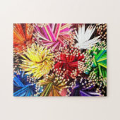 Kleurrijke Pencils Paars Blauw Geel Groen Rood Roz Legpuzzel (Horizontaal)