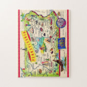 Kleurrijke Pennsylvania Briefkaart Kaart Legpuzzel (Verticaal)