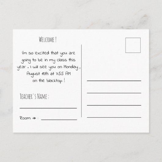 Kleurrijke Pens Zwart Back-to-School Briefkaart (Achterkant)