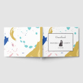 Kleurrijke penseelstreek en illustratie gastenboek (Volledig)