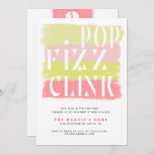 Kleurrijke penseelstreek Moderne Kaart nieuwjaars (Voorkant / Achterkant)