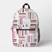 Kleurrijke penseelstreken Aangepast Bedrukte Rugzak (Voorkant)