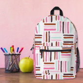 Kleurrijke penseelstreken Aangepast Bedrukte Rugzak