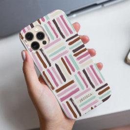 Kleurrijke penseelstreken Aangepast iPhone 15 Pro Max Hoesje