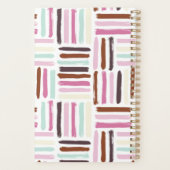 Kleurrijke penseelstreken Aangepast Planner (Achterkant)