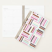 Kleurrijke penseelstreken Aangepast Planner (Display)