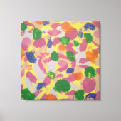 Kleurrijke penseelstreken Abstract Art Canvas Prin (Voorkant)