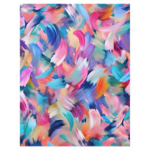 Kleurrijke penseelstreken abstract plakboek papier