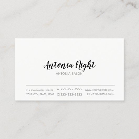 Kleurrijke penseelstreken en zwart Lijst ID450 Visitekaartje (Achterkant)