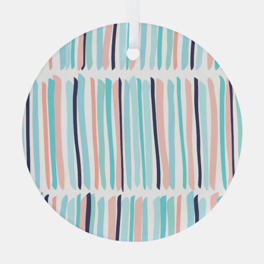 Kleurrijke penseelstreken:  krabbelen. glas ornament (Achterkant)