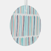 Kleurrijke penseelstreken:  krabbelen. glas ornament (Voorkant Rechts)