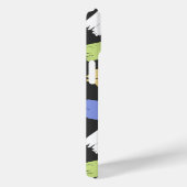 Kleurrijke penseelstreken op zwart-persoonlijk Case-Mate iPhone case (Achterkant / Rechts)