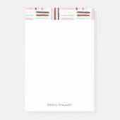 Kleurrijke penseelstreken post-it® notes (Voorkant)