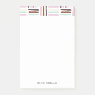 Kleurrijke penseelstreken post-it® notes