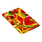 Kleurrijke peper snijdt magneet (Rechterzijde)