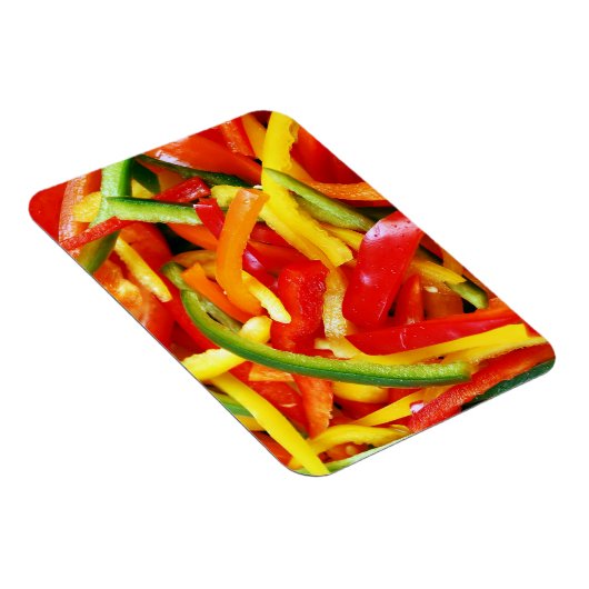 Kleurrijke peper snijdt magneet (Rechterzijde)