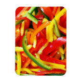 Kleurrijke peper snijdt magneet (Verticaal)