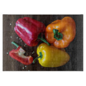 Kleurrijke Peppers hakplank Snijplank (Voorkant)