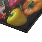 Kleurrijke Peppers hakplank Snijplank (Hoek)