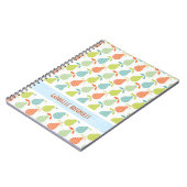 kleurrijke peren en naadloze strips notitieboek (Linkerzijde)