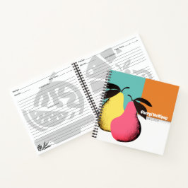 Kleurrijke peren persoonlijke kookboek recept noti notitieboek