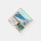 Kleurrijke perfect New England Coast Servet (Hoek)