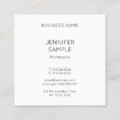 Kleurrijke persoonlijke Abstracte Sjabloon legant Vierkante Visitekaartje (Achterkant)