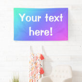 Kleurrijke persoonlijke banner (Insitu)