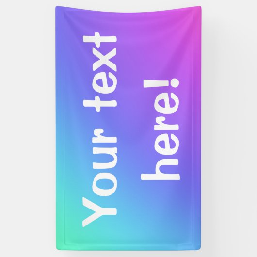 Kleurrijke persoonlijke banner (Verticaal)