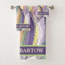 Kleurrijke persoonlijke handdoekset