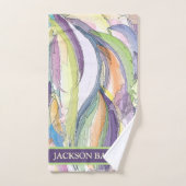 Kleurrijke persoonlijke handdoekset bad handdoek (Handdoek)