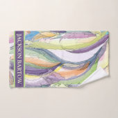 Kleurrijke persoonlijke handdoekset bad handdoek (Handdoek)